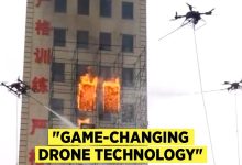 china fire fighting drones