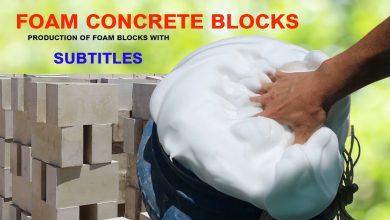 foam concrete blocks making process