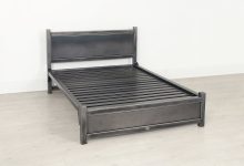 the engineering style steel bed frame